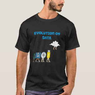 Camiseta Presente de Análise de Evolução de Dados para Cien