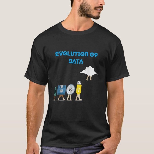 Camiseta Presente de Análise de Evolução de Dados para Cien (Frente)