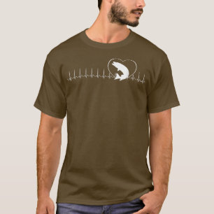 Camiseta Presente de Angler de Pesca Musky com Pulso de Pul