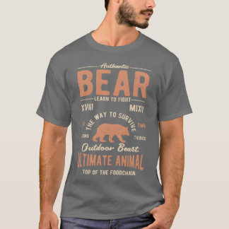 Camiseta Presente de animais engraçados de urso autêntico