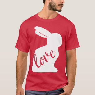 Camiseta Presente de Animais Fofos Amor Coelho Coelhinho
