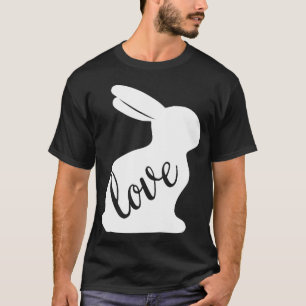 Camiseta Presente de Animais Fofos de Coelho Amante de Amor
