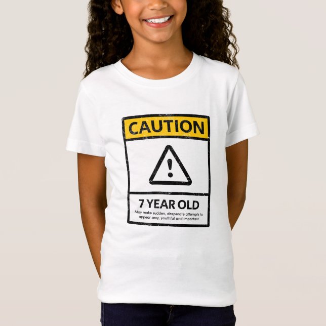 Camiseta Presente de aniversário da criança de 7 anos do (Frente)