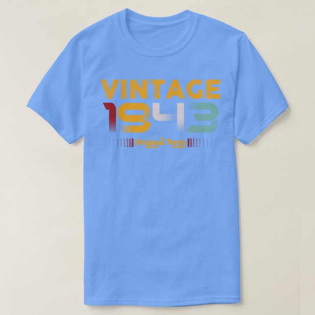 Camiseta Presente de aniversário da família original de peç (Frente do Design)