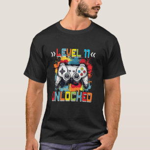 Camiseta Presente de Aniversário de 11 Anos de Video Game D