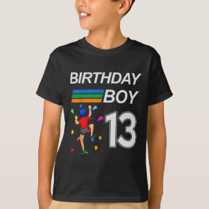 Camiseta Presente de Aniversário de 13 Anos Escalada em Blo