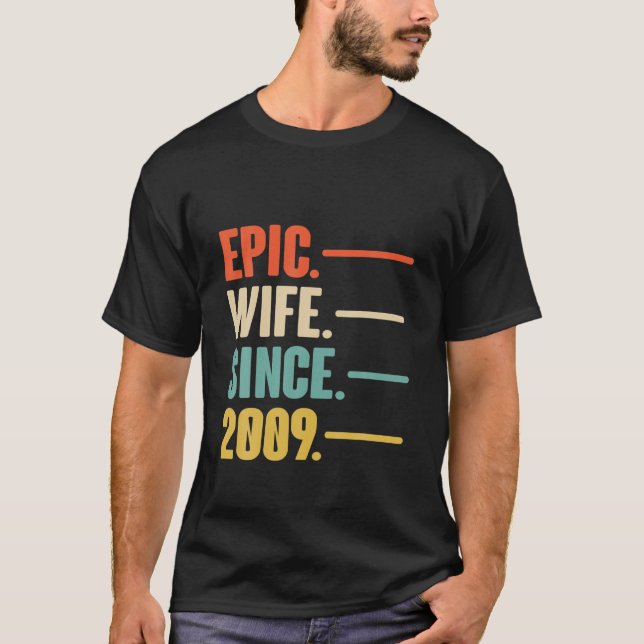 Camiseta Presente De Aniversário De 13 Para Sua Esposa Epic (Frente)
