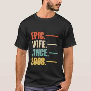 Camiseta Presente De Aniversário De 14 Para Sua Esposa Epic