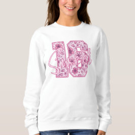 Camiseta Presente de Aniversário de 16 Anos Doce Floral Ros