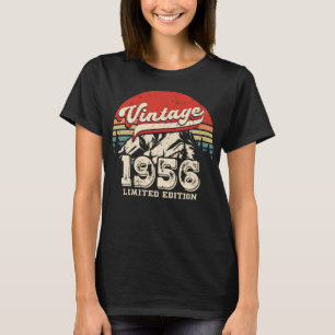 Camiseta Presente de Aniversário de 1956 Vintage Aniversári