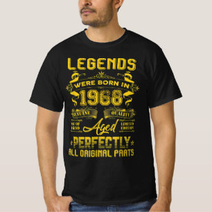 Camiseta Presente De Aniversário De 1968, As Lendas Foram