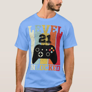 Camiseta Presente de aniversário de 21 anos de vídeo engraç