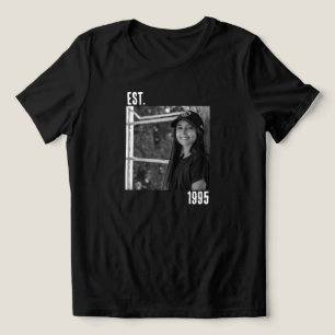 Camiseta Presente De aniversário de 30 anos De Ano E Foto D