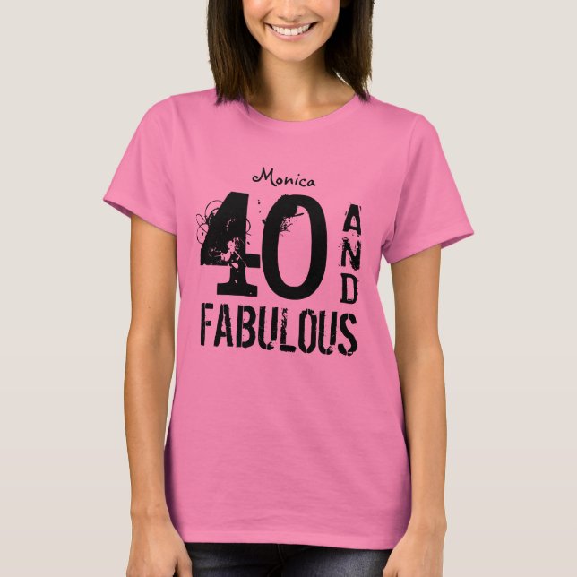 Camiseta Presente de aniversário de 40 anos (Frente)
