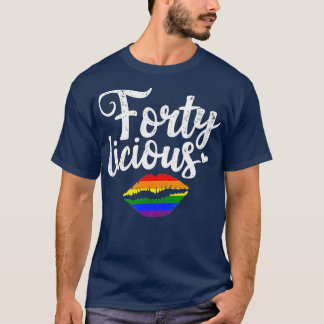 Camiseta Presente de aniversário de 40 anos para Gay LGB Fo