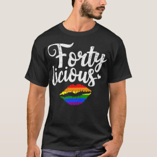 Camiseta Presente de aniversário de 40 anos para LGBT lésbi