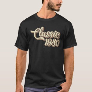 Camiseta Presente de Aniversário de 44 Anos Clássico 1980 4