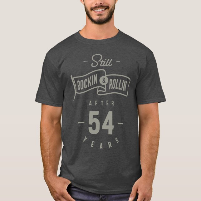 Camiseta Presente de aniversário de 54 anos (Frente)