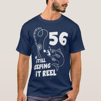 Camiseta Presente de aniversário de 56 dias de pesca