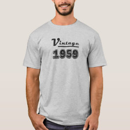 Camiseta Presente de Aniversário de 60 Anos Vintage 1959 Fe