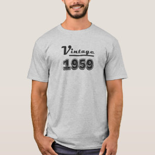 Camiseta Presente de Aniversário de 60 Anos Vintage 1959 Fe