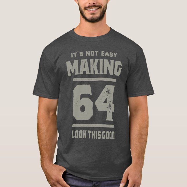 Camiseta Presente de aniversário de 64 anos (Frente)