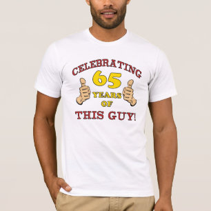 Camiseta Presente de aniversário de 65 anos para ele