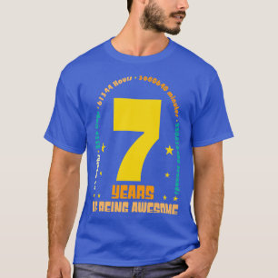 Camiseta Presente de aniversário de 7 anos de Excelente