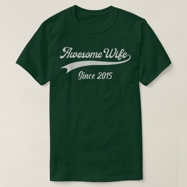 Camiseta Presente De Aniversário De 7 Para Sua Esposa Espet (Frente do Design)