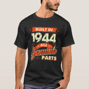 Camiseta Presente de Aniversário de 80 Anos Construído em 1