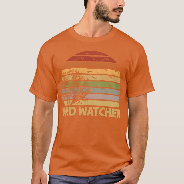 Camiseta Presente de Aniversário de Aniversário da Bird Wat (Frente)