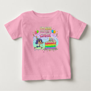 Camiseta Presente de aniversário de Bolo de Cartoon Lover-C