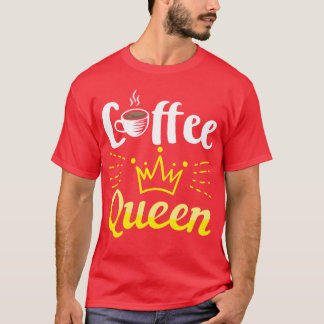 Camiseta Presente de aniversário de café Rainha do Café ama