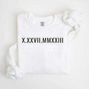 Camiseta Presente de Aniversário de Casal com Numeral Roman