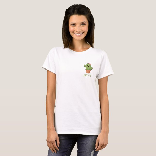 Camiseta Presente de Aniversário de Casal de Cactus Engraça (Frente Completa)