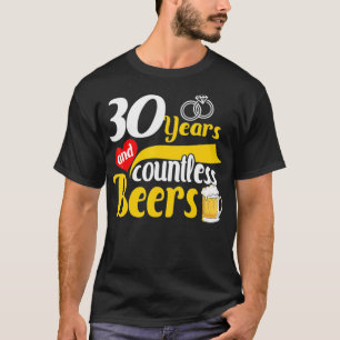 Camiseta Presente de aniversário de casamento de 30 ano 30