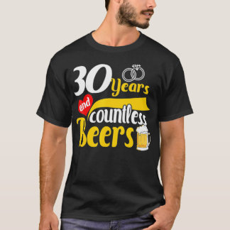 Camiseta Presente de aniversário de casamento de 30 ano 30
