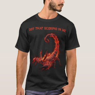 Camiseta Presente de Aniversário de Escorpião Zodíaco E