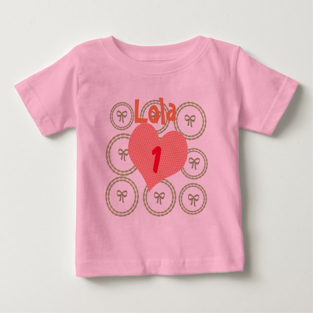 Camiseta Presente de Aniversário de Férias Pretty Bow (Frente)