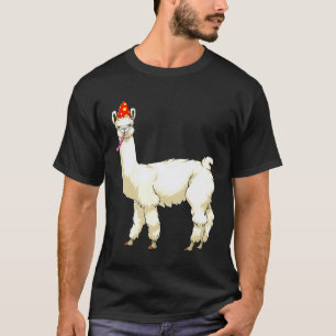 Camiseta Presente de Aniversário de Llama Alpaca Verão Trop