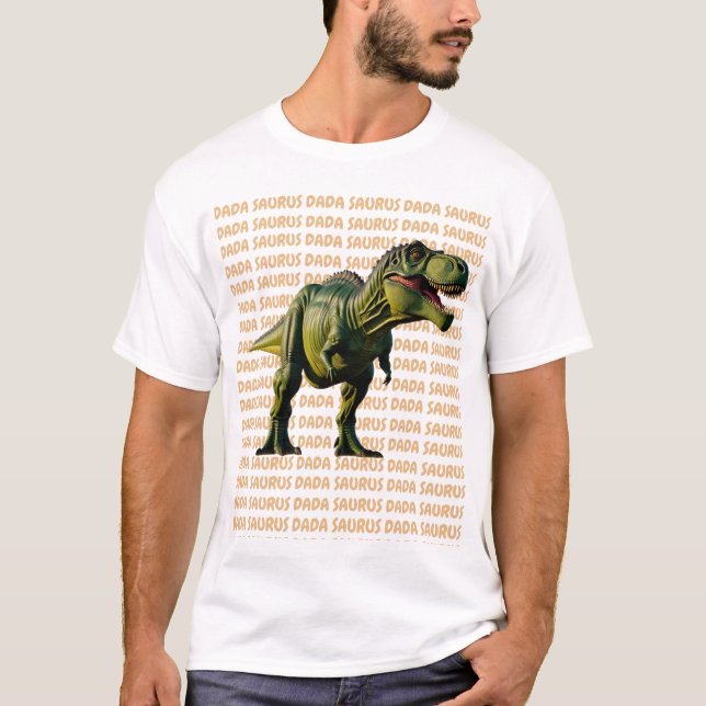 Camiseta presente de aniversário de pai Dada Saurus (Frente)