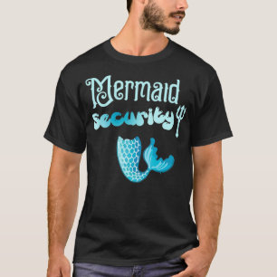 Camiseta Presente de aniversário de segurança da Mermaid 