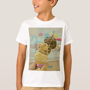 Camiseta presente de aniversário de sorvete