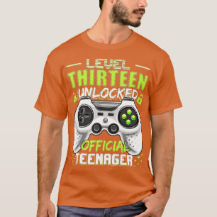 Camiseta Presente de aniversário de vídeo 13 desbloqueado n