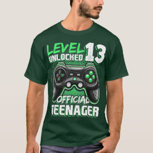 Camiseta Presente de aniversário de vídeo 13 desbloqueado n