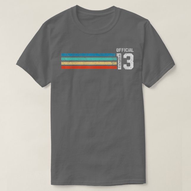 Camiseta Presente de aniversário de vídeo 13 desbloqueado n (Frente do Design)