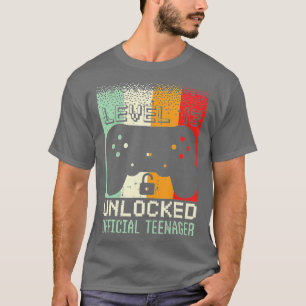 Camiseta Presente de aniversário de vídeo de 13 desbloquead
