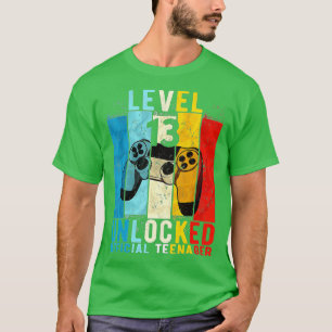 Camiseta Presente de aniversário de vídeo de 13 desbloquead
