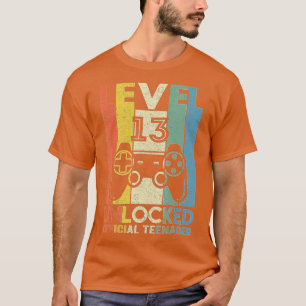 Camiseta Presente de aniversário de vídeo de 13 desbloquead