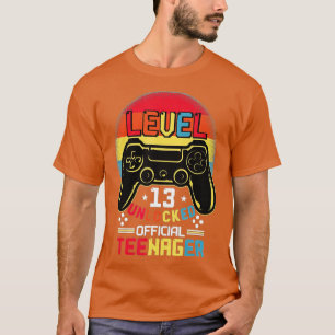 Camiseta Presente de aniversário de vídeo de 13 desbloquead